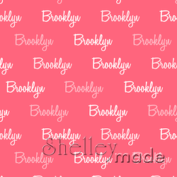 Brooklyn - Horizontal Design - Script