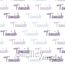 Tamiah - Horizontal Design - Script