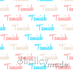 Tamiah - Horizontal Design - Script