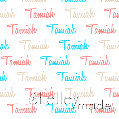 Tamiah - Horizontal Design - Script