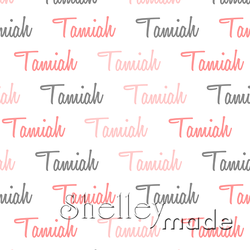 Tamiah - Horizontal Design - Script