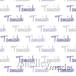 Tamiah - Horizontal Design - Script