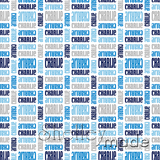 Charlie - Stacked Design - Curl Small