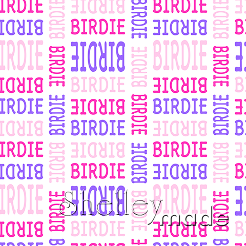 Birdie - Stacked Design - Cute Upper