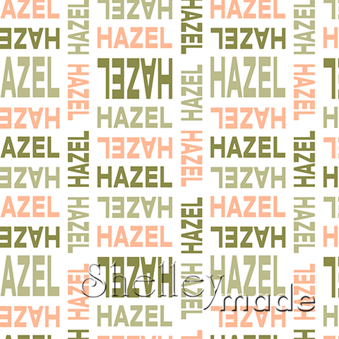 Hazel - Stacked Design - Modern Bold Upper