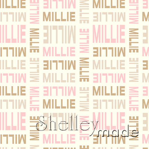 Millie - Stacked Design - Modern Bold Upper