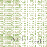 Nash - Stacked Design - Modern Bold Upper Small