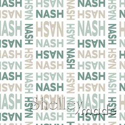 Nash - Stacked Design - Modern Bold Upper