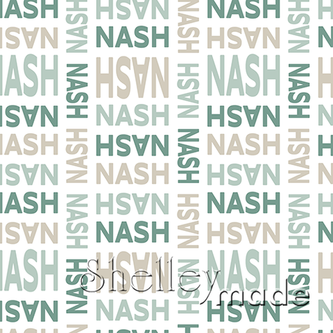 Nash - Stacked Design - Modern Bold Upper