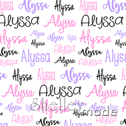 Alyssa - Typographic Design - Cursive