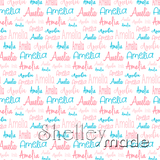 Amelia - Typographic Design - Cursive Small