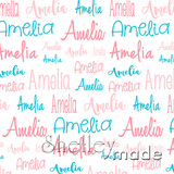 Amelia - Typographic Design - Cursive