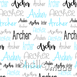 Archer - Typographic Design - Cursive
