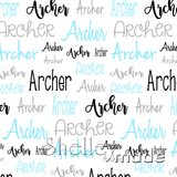 Archer - Typographic Design - Cursive
