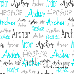 Archer - Typographic Design - Cursive