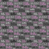 Billie - Typographic Design - Cursive Small