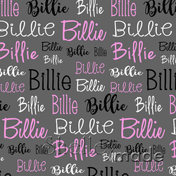 Billie - Typographic Design - Cursive