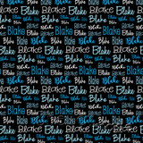 Blake - Typographic Design - Cursive Small