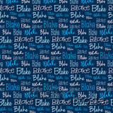 Blake - Typographic Design - Cursive Small