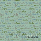 Charlie - Typographic Design - Cursive Small