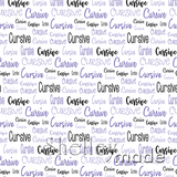 Cursive - Typographic Design - Cursive Small