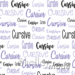 Cursive - Typographic Design - Cursive
