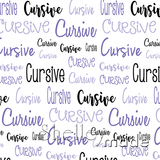 Cursive - Typographic Design - Cursive
