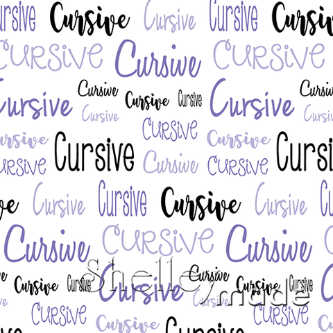Cursive - Typographic Design - Cursive