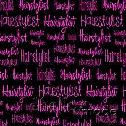 Hairstylist - Typographic Design - Cursive