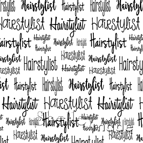 Hairstylist - Typographic Design - Cursive