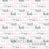 Heidi - Typographic Design - Cursive Small