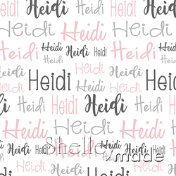 Heidi - Typographic Design - Cursive