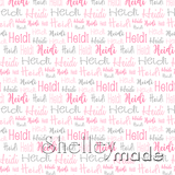 Heidi - Typographic Design - Cursive Small