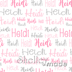 Heidi - Typographic Design - Cursive