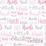 Heidi - Typographic Design - Cursive
