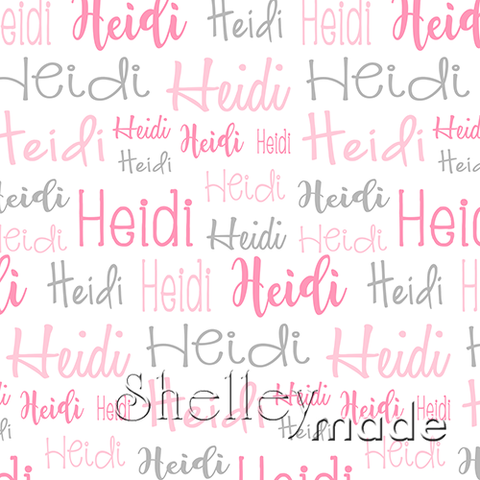 Heidi - Typographic Design - Cursive