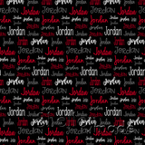 Jordan - Typographic Design - Cursive Small