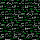 Leo - Typographic Design - Cursive Small