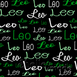 Leo - Typographic Design - Cursive