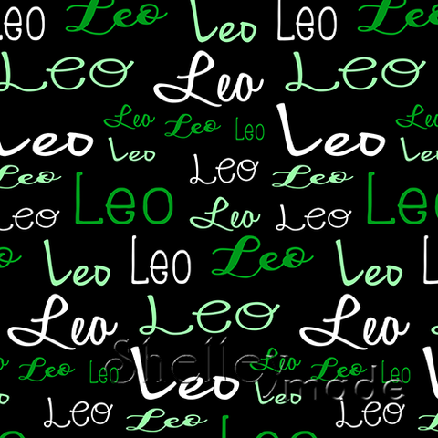Leo - Typographic Design - Cursive