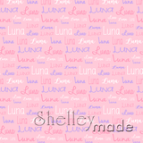 Luna - Typographic Design - Cursive Small