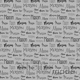 Mason - Typographic Design - Cursive Small