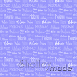 Melanie - Typographic Design - Cursive Small
