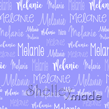 Melanie - Typographic Design - Cursive