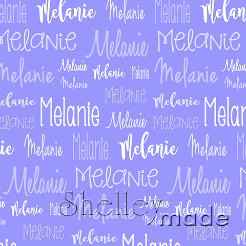 Melanie - Typographic Design - Cursive
