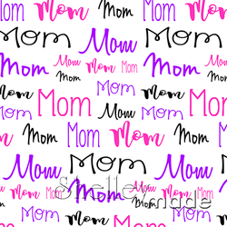 Mom - Typographic Design - Cursive