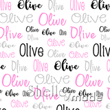 Olive - Typographic Design - Cursive