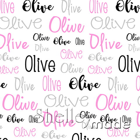 Olive - Typographic Design - Cursive