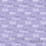 Rhonda - Typographic Design - Cursive Small