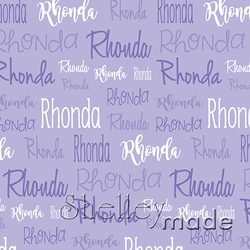 Rhonda - Typographic Design - Cursive